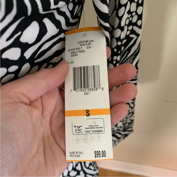 NWT/ Jones New York cross over blouse top - Picture 8 of 8